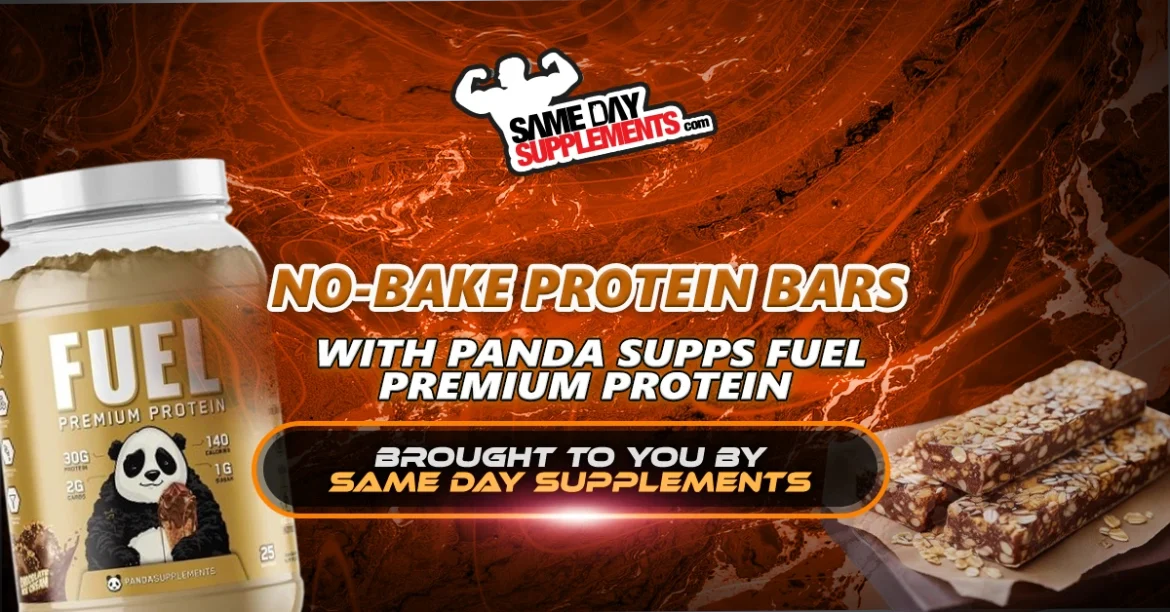 No-Bake Protein Bars with Panda Supps Fuel Premium Protein